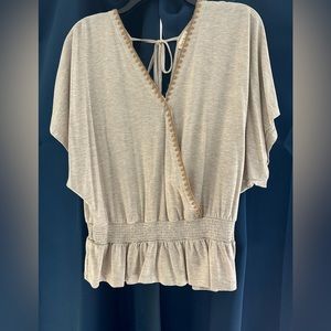 Tan/beige top! Women’s L blouse